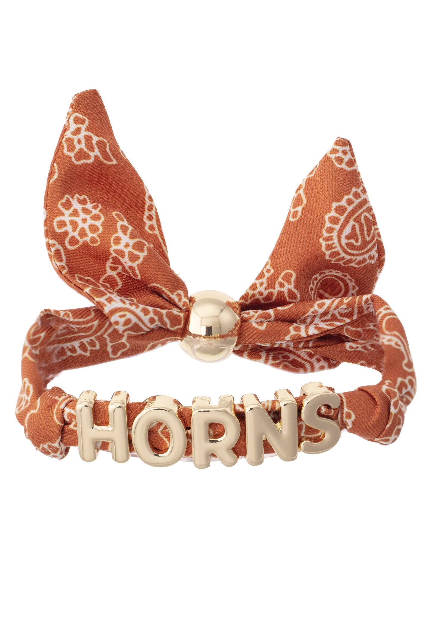 Texas Longhorns Bandana Slider Bracelet