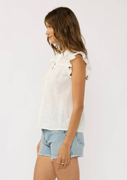 Floating on Air Ruffle Sleeve Top