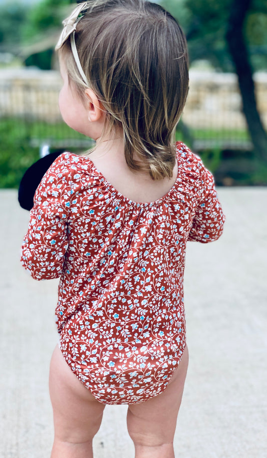 Livee Long Sleeve Leotard | Texas Wildblossom