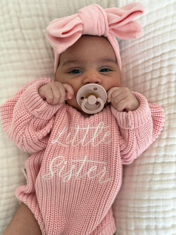 Sibling Announcement Romper - Sister or Brother