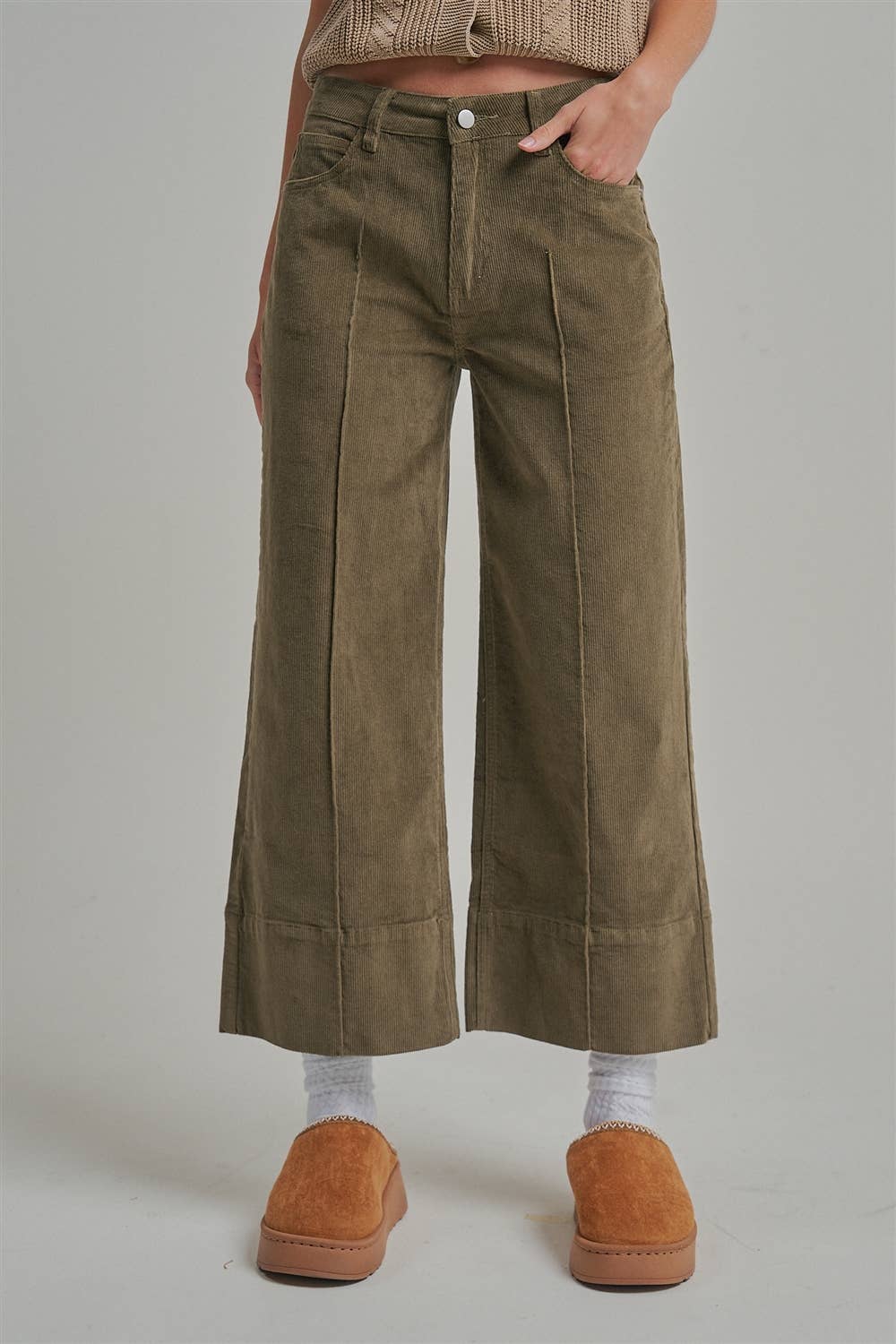 Alisha Corduory Front Seam Pant