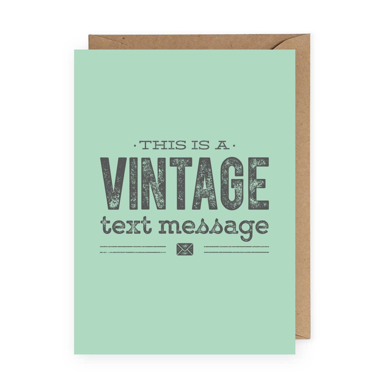 Vintage Text Message Funny Greeting Card