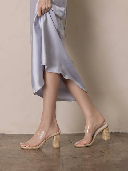 Francee Raffia Heel