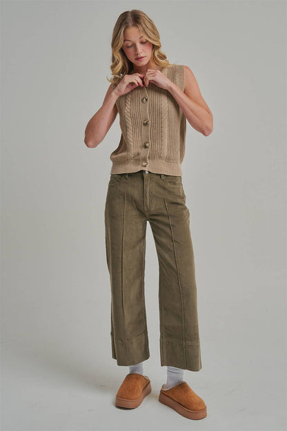 Alisha Corduory Front Seam Pant