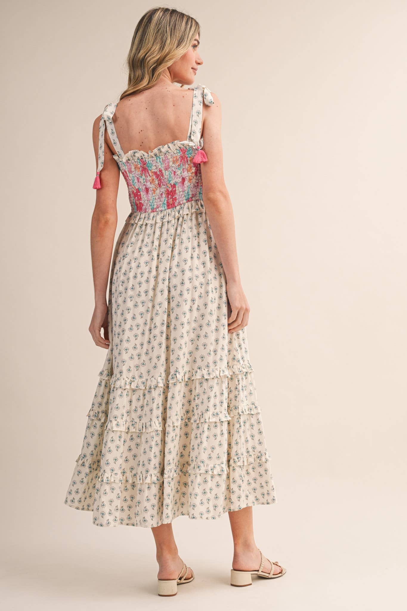 Freya Floral Midi Dress