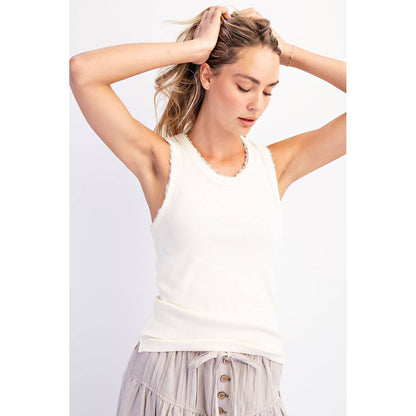 RIBBED KNIT TANK ( in 5 colors)