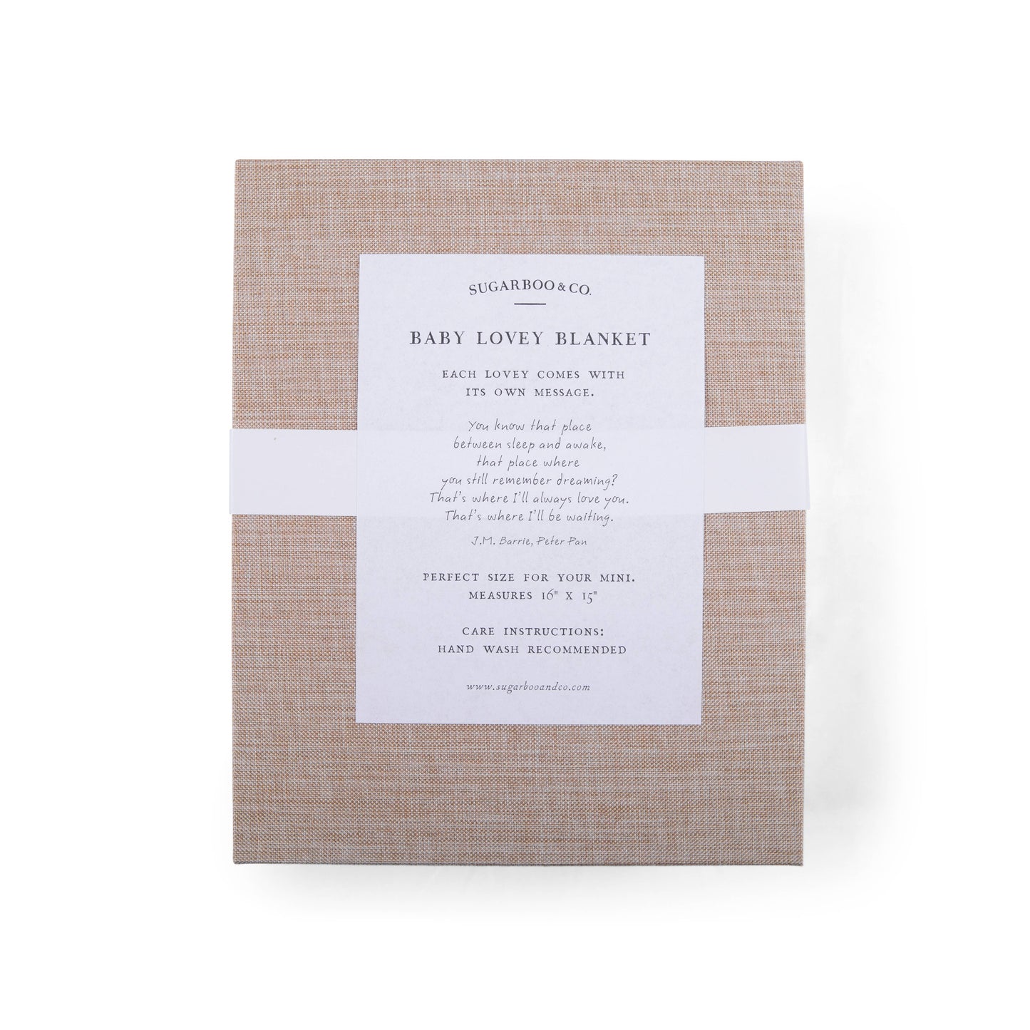 "You know that place between sleep and awake" (Peter Pan) Bear Baby Lovey Blanket