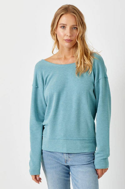 57576 Back Twist Dolman Top