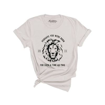 For Such a Time Esther Lion Christian Graphic Tee - Stone