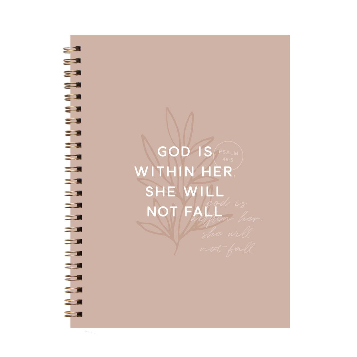 God is Within Her Christian Spiral Softcover  Journal Notebook