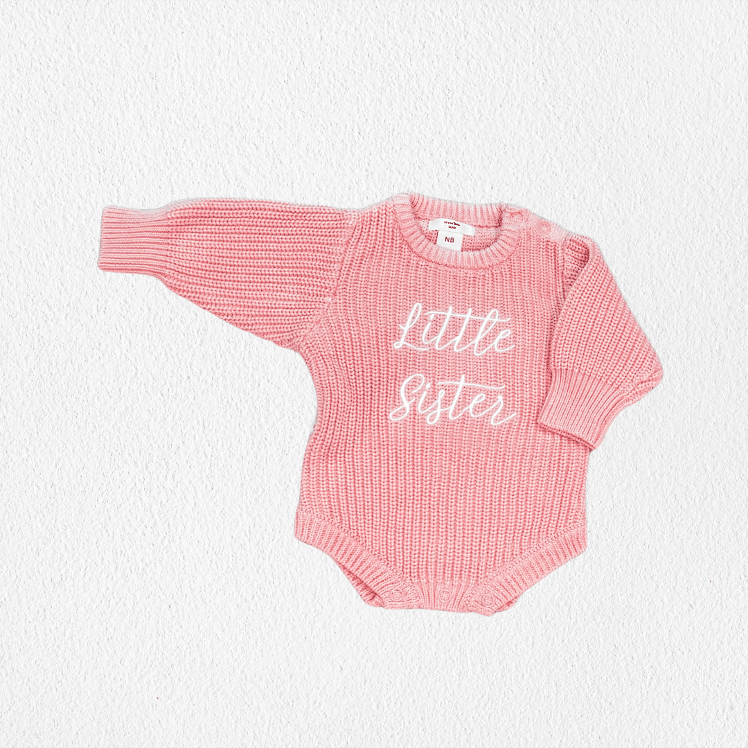 Sibling Announcement Romper - Sister or Brother