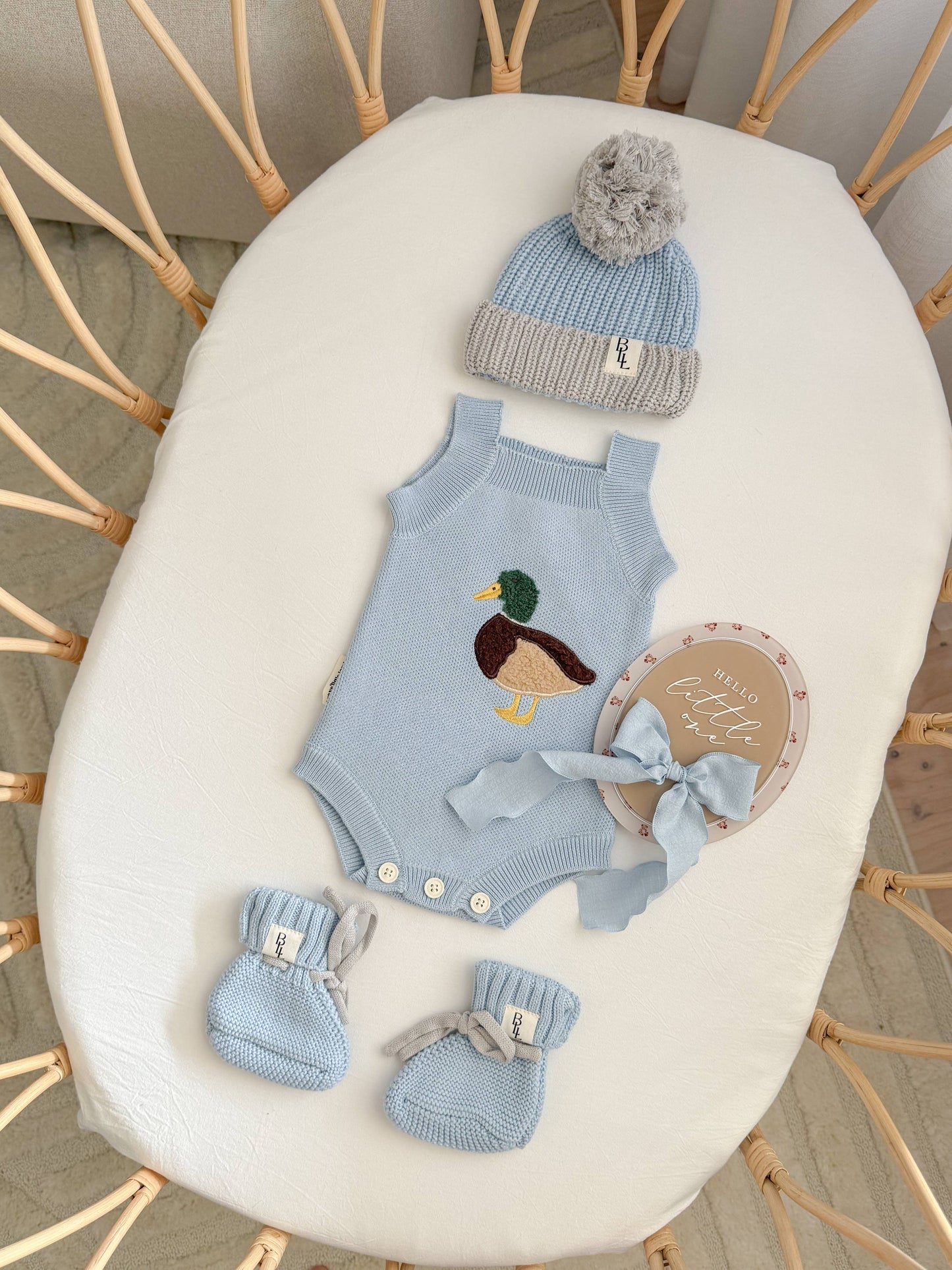 Little Mallard Knit Romper