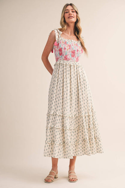 Freya Floral Midi Dress