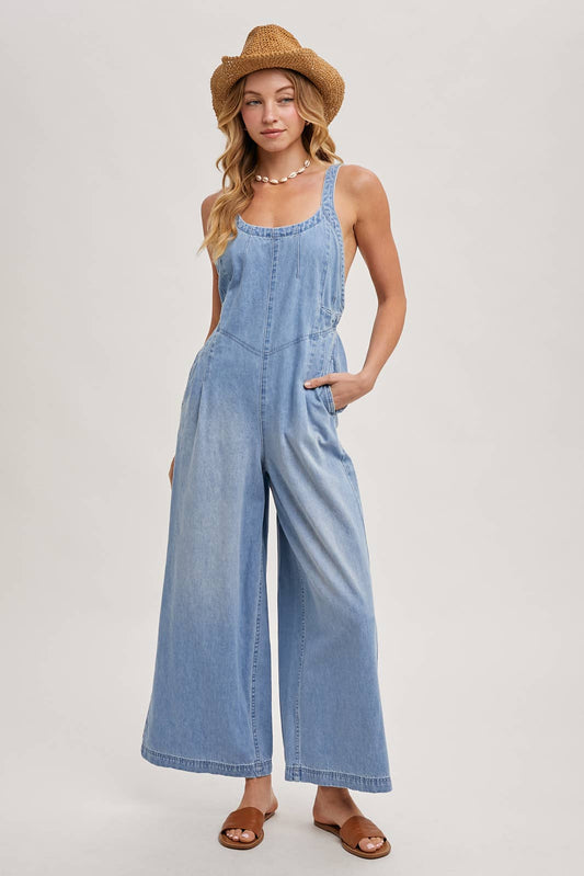 Macie Denim Overall Jumpsuit