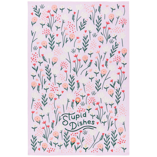 Stupid Dishes Dishtowel
