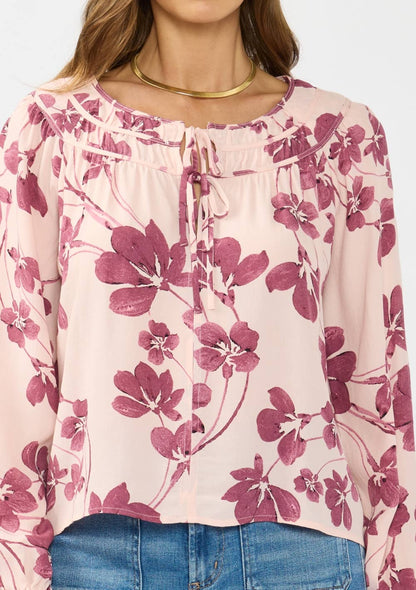 In Between Floral Blouse
