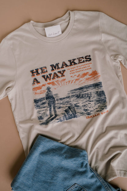 He Makes A Way Tee - Mens | Christian Tee