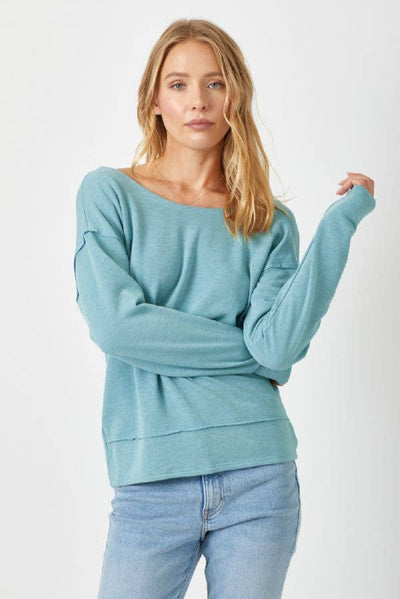 57576 Back Twist Dolman Top
