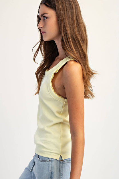 RIBBED KNIT TANK ( in 5 colors)