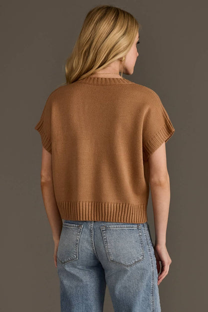 Coffee Weather Short Sleeve Sweater
