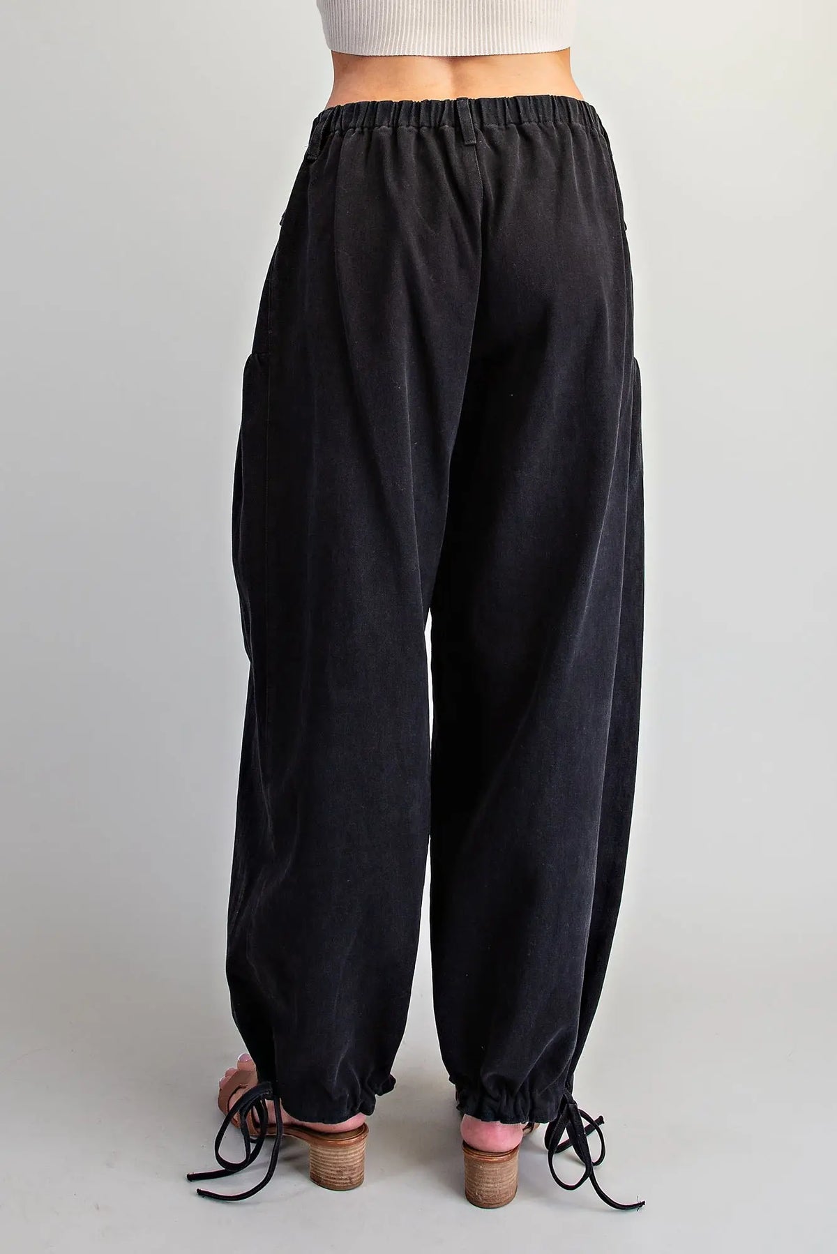 Mandy Mineral Washed Cuff Pants