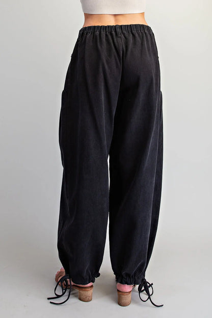 Mandy Mineral Washed Cuff Pants