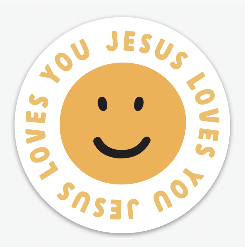 Jesus Loves You Sticker | Christian Sticker | Christian Gift