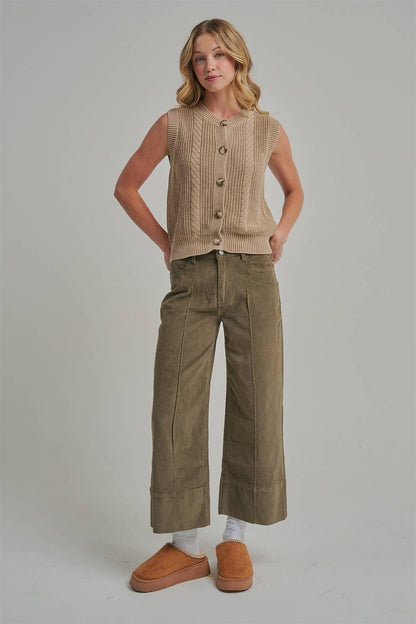 Alisha Corduory Front Seam Pant