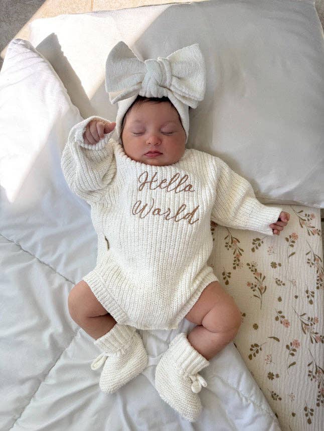 Hello World Coming Home Romper