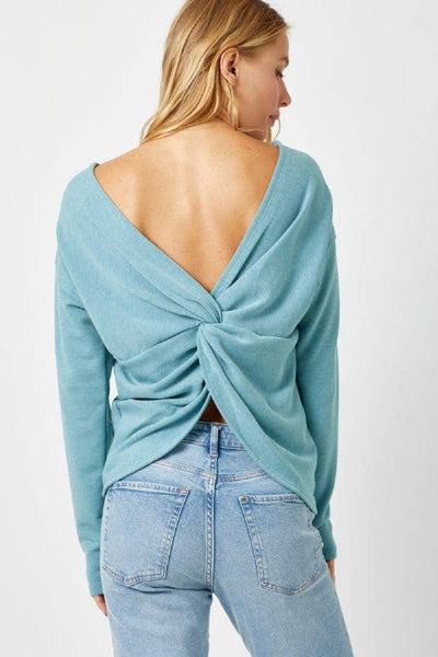 57576 Back Twist Dolman Top