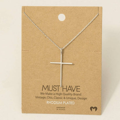 Cross Necklace (Rose, Gold or Sliver)