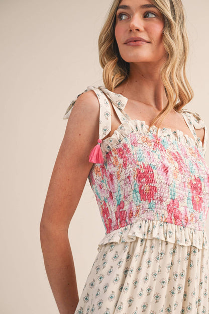 Freya Floral Midi Dress