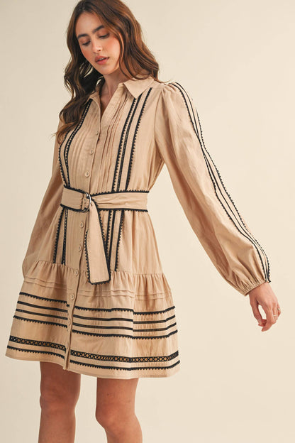 Trissy Lace Trim Dress