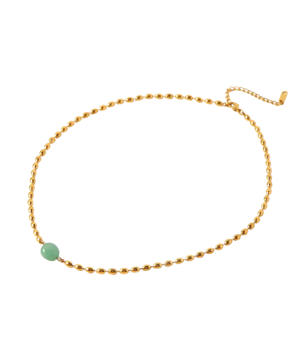 Joey Necklace : Hypoallergenic and Water Resistant (Pearl or Mint)