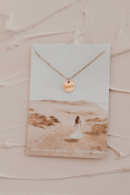 Brave Disc Necklace