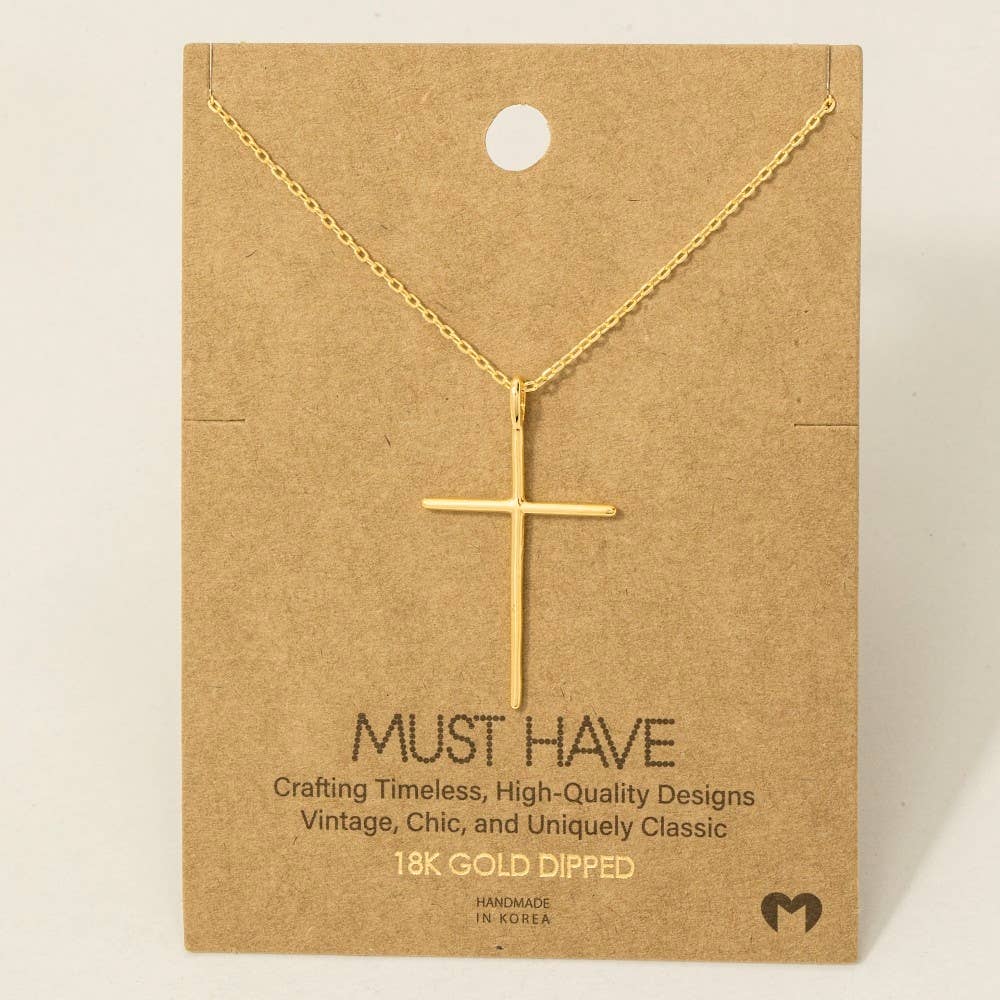 Cross Necklace (Rose, Gold or Sliver)