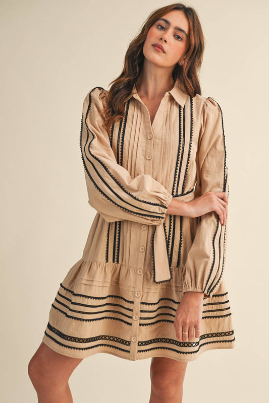 Trissy Lace Trim Dress