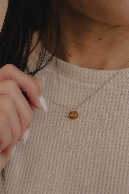 Brave Disc Necklace