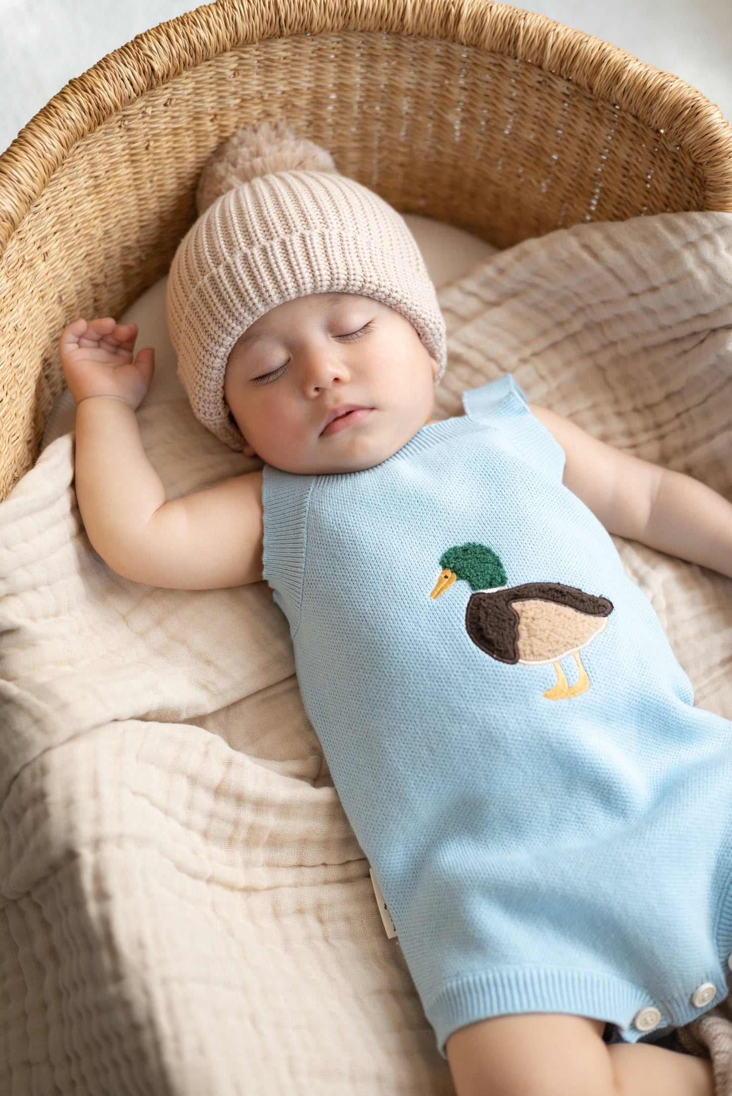 Little Mallard Knit Romper