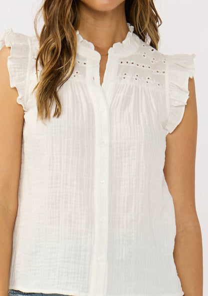 Floating on Air Ruffle Sleeve Top