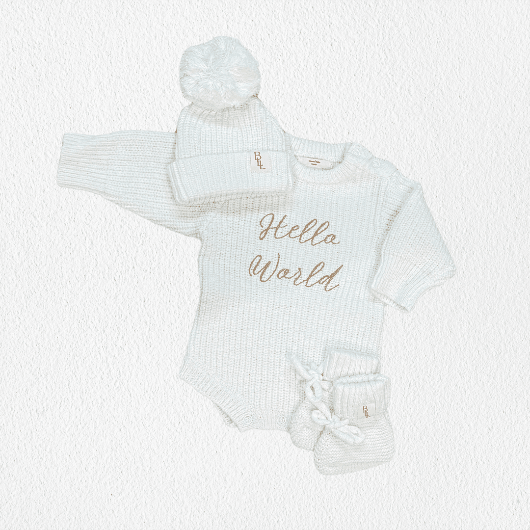 Hello World Coming Home Romper