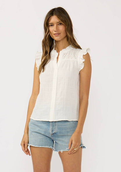 Floating on Air Ruffle Sleeve Top