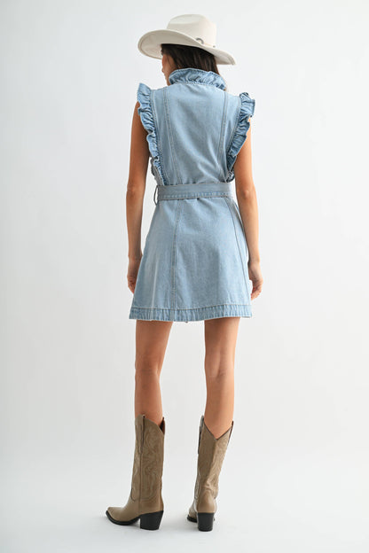 Cecily SLEEVELESS DENIM DRESS
